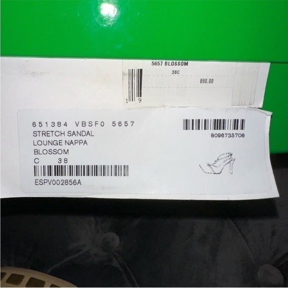 𝅺New Size 38 Bottega Veneta Stretch Sandals Pink - Picture 7 of 7